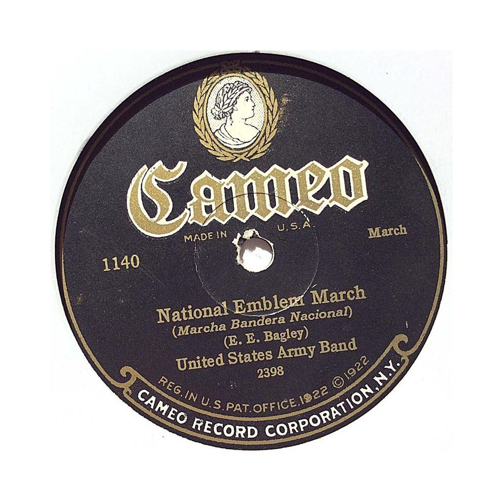 United States Army Band : National Emblem / Stars and Stripes Forever - shellac 78 rpm record