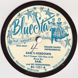 Earl : Pretty Lady / Earl’s Hoedown - shellac 78 rpm record