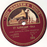 Harris Jack and Hans Orkester : Wenn die Puszta Schweigt / Et Kjaertegn - shellac 78 rpm record