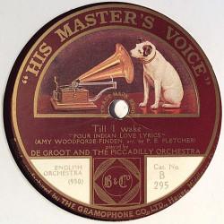 De Groot and the Piccadilly Orchestra : Temple Bells / Till I Wake - shellac 78 rpm record