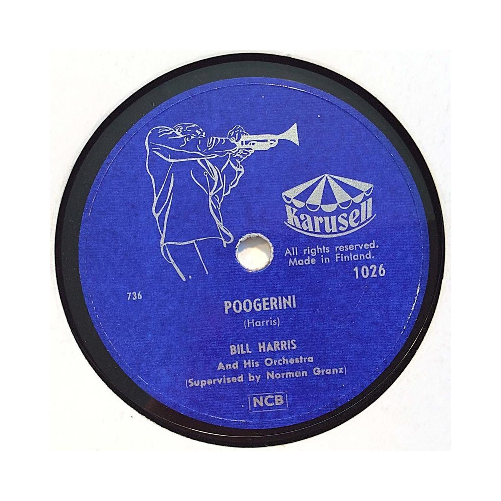 Harris Bill and his Orchestra : Bijou / Poogerini - stenkaka 78-varvare