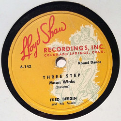 Bergin Fred : Manitou two step / Moon Winks three step - shellac 78 rpm record