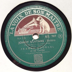 Pourcel Franck et ses Cordes : J’ai Trop Aime / Johny Guitare - shellac 78 rpm record