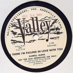 Glenn Darrel : I think I’m falling in love with you / Only a pastime - stenkaka 78-varvare