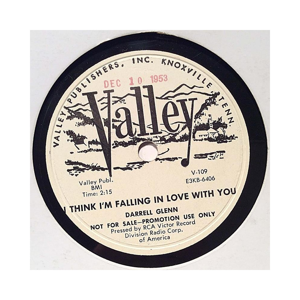 Glenn Darrel : I think I’m falling in love with you / Only a pastime - stenkaka 78-varvare