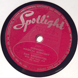 Broughton Dan: Step down / Midnight, magical midnight  kansi paperikansi/muovitasku levy G savikiekko gramofonilevy