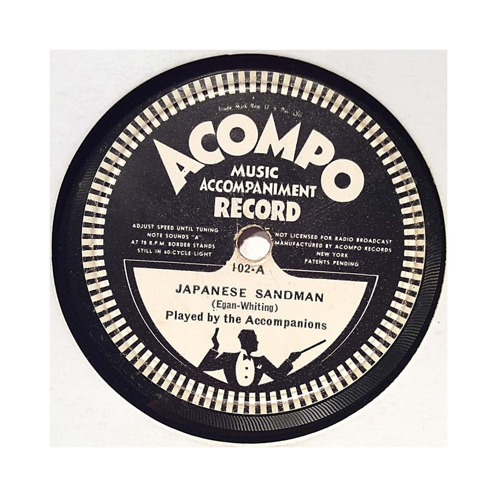 Played by the Accompanions : Japanese Sandman / China Boy - shellac 78 rpm record