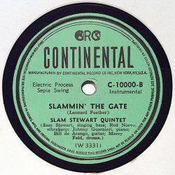 Stewart Slam Quintet : Mood to be stewed / Slammin’ the gate - shellac 78 rpm record