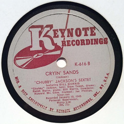 Jackson’s Chubby Septet : Northwest Passage / Cryin’ Sands - shellac 78 rpm record