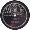 Hunt Bee Wee : I Got Rhythm / Breacher and the Bear - shellac 78 rpm record