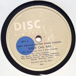 Evans Doc Ensemble : Bugle Call Rag / Tin Roof Blues - shellac 78 rpm record
