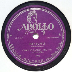Barnet Charlie and his Orchestra : Jubilee Jump / Deep Purple - shellac 78 rpm record