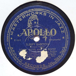 Greer Sonny and his Rextet : Sleepy Baboon / Kansas City Caboose - shellac 78 rpm record