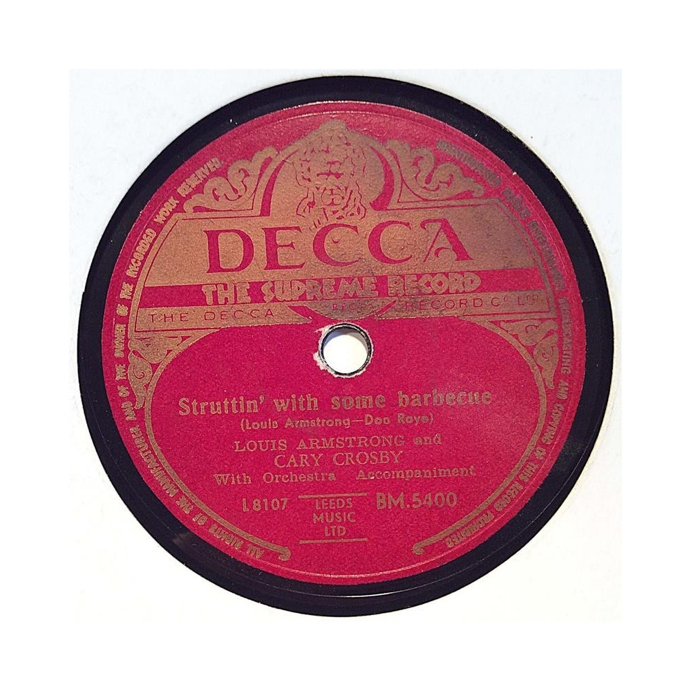 Armstron Louis and Cary Crosby : Struttin’ with some barbecue / KO-KO-MO - shellac 78 rpm record