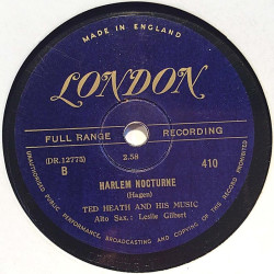 Heath Ted and his music : Narcissus / Harlem Nocturne - stenkaka 78-varvare