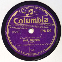 Herman Woody and his Orchestra : Keen and Peachy / Four Brothers - stenkaka 78-varvare