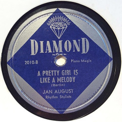 August Jan : Tea For Two / A pretty girl is like a melody - shellac 78 rpm record