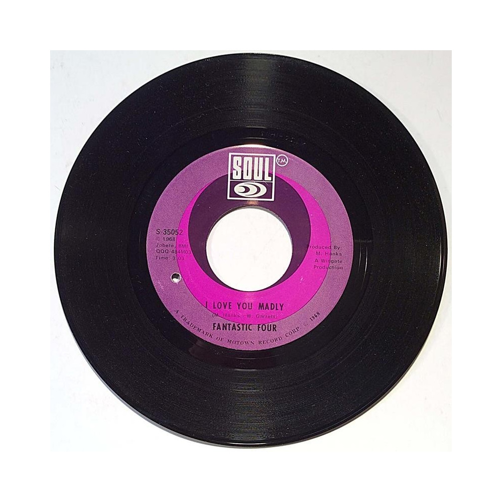 Fantastic Four: I Love You Madly / instrumental - käytetty vinyylisingle EX-