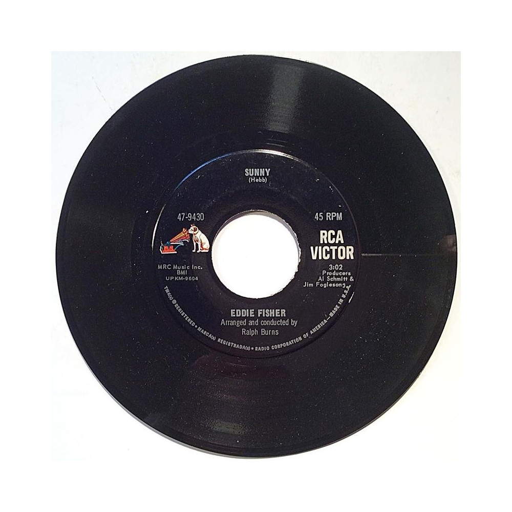 Fisher Eddie: The fool on the hill / Sunny - käytetty vinyylisingle EX-