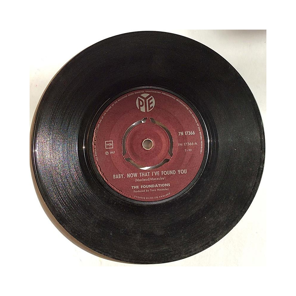 Foundations: Baby, now that I’ve found you / Come on back to me - käytetty vinyylisingle VG+