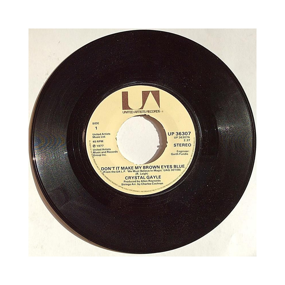 Gayle Crystal: Don’t it make my brown eyes blue / All I wanna do in life - käytetty vinyylisingle EX-