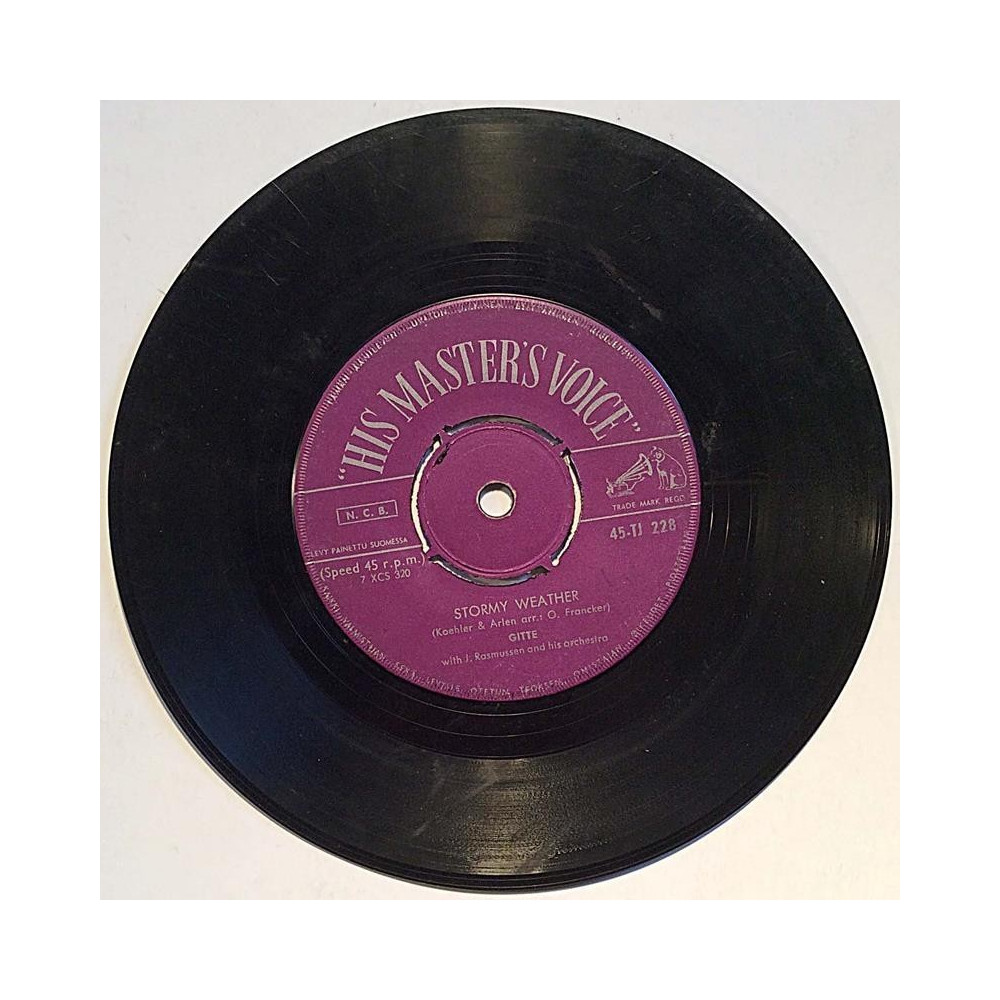 Gitte: Stormy weather / Tämä maa - käytetty vinyylisingle VG-