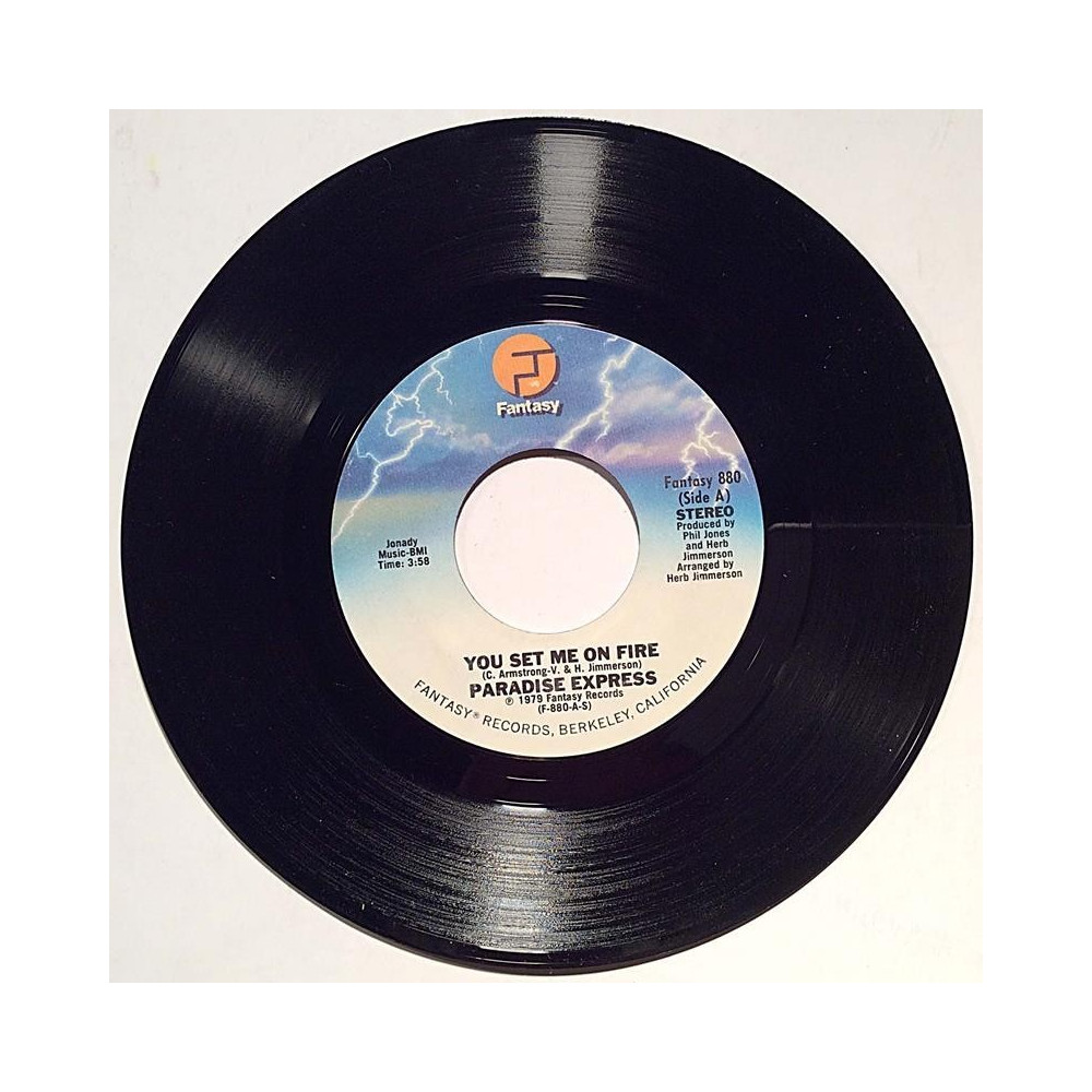 Paradise Express : You set me on fire / We are one - begagnad singelskiva