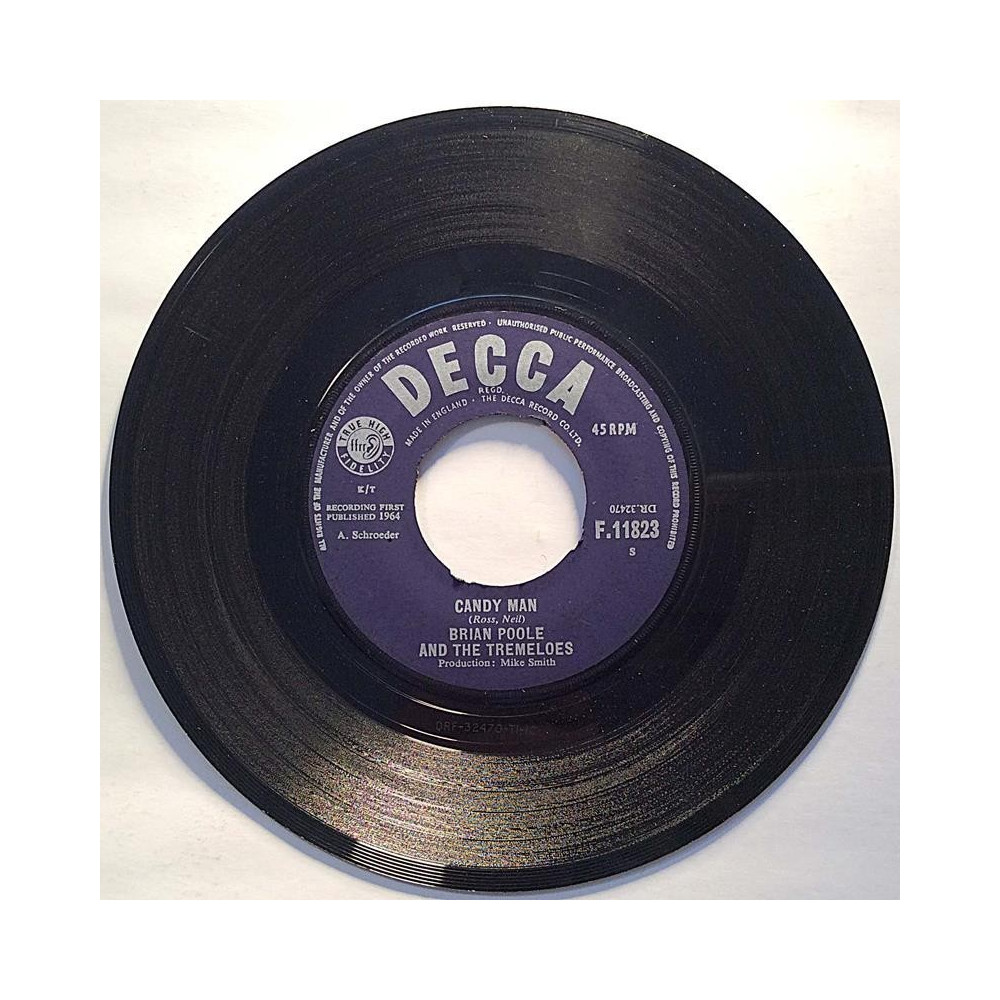 Poole Brian and the Tremeloes : I wish I could dance /  Candy man - begagnad singelskiva