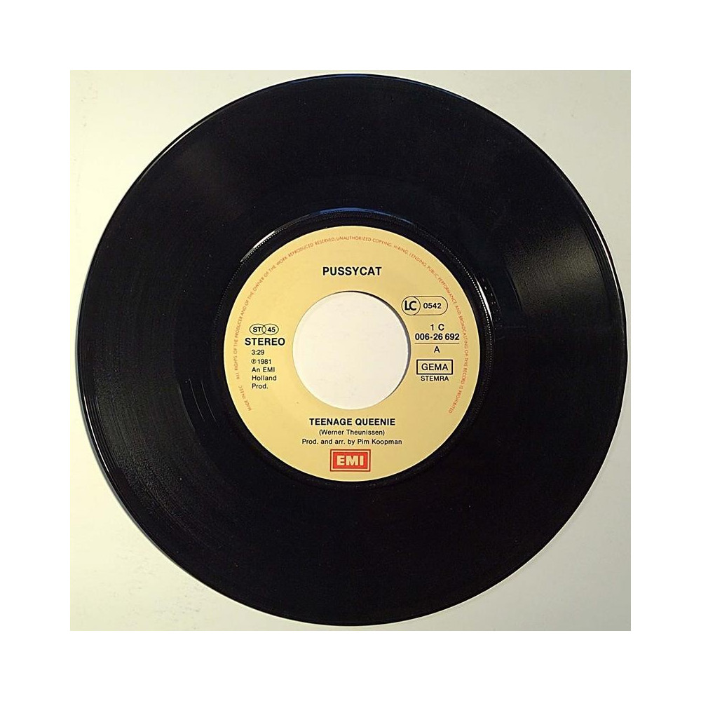 Pussycat : Teenage Queenie / Une Chambre Pour la Nuit - second hand single