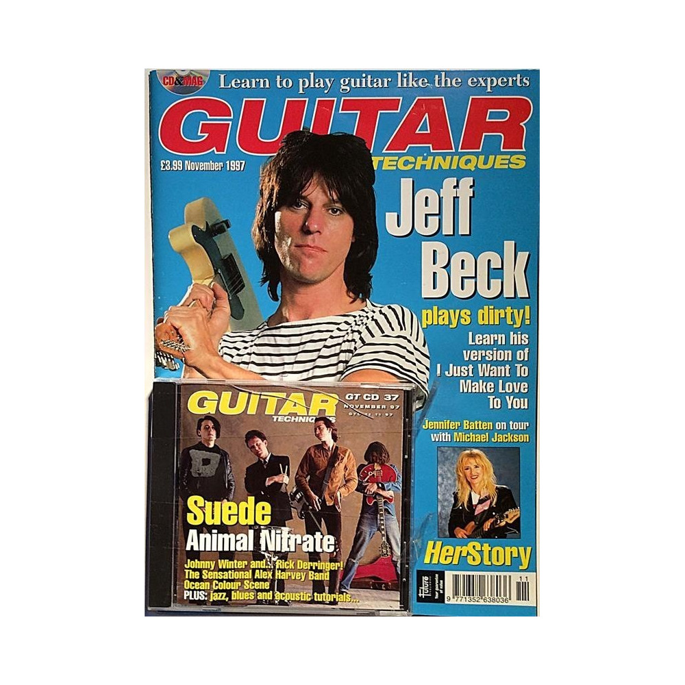 Guitar Techniques 1997 11Jeff Beck,Suede,Jennifer Batten musiikkilehti