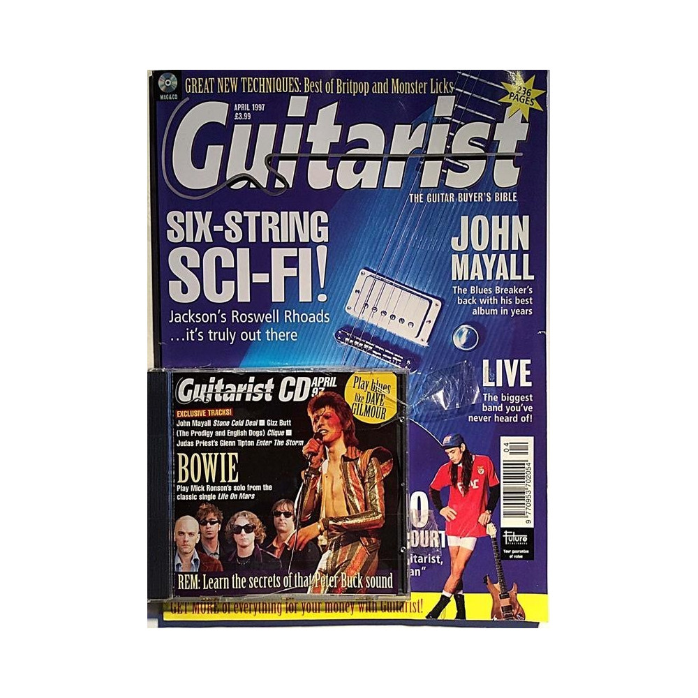 Guitarist 1997 4 John Mayall,Glenn Tipton,David Bowie musiikkilehti