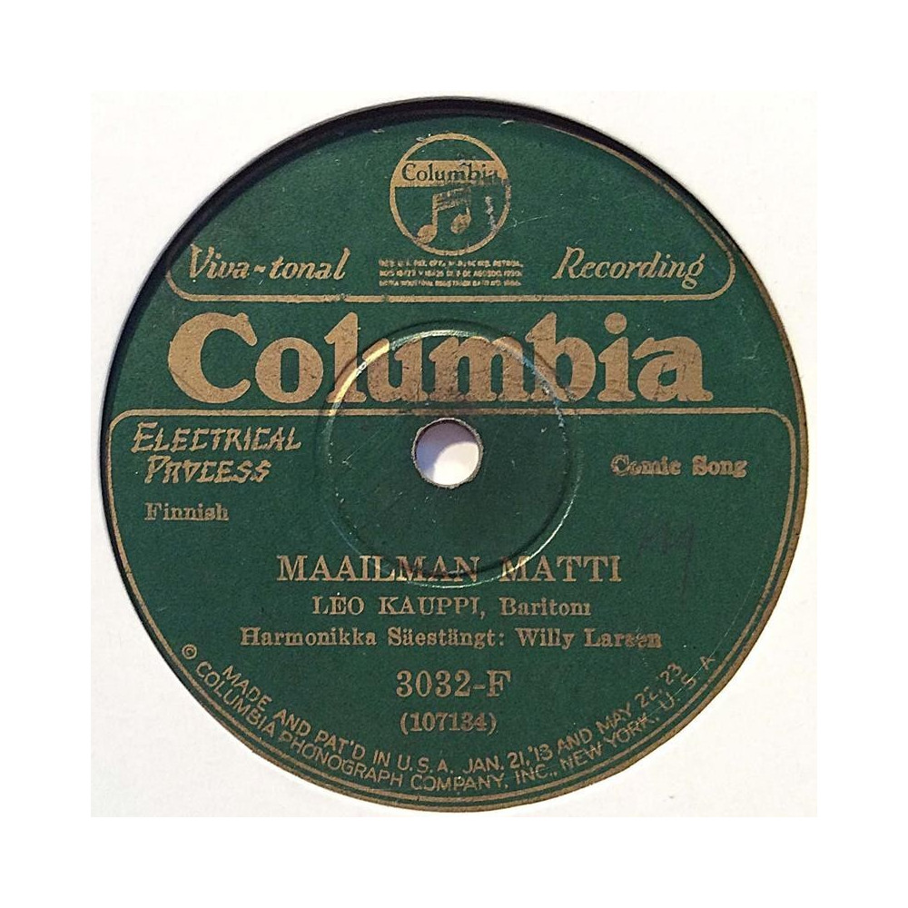 Kauppi Leo : Maailman Matti / Rivakka polkka - stenkaka 78-varvare