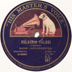Suomi Jazz-orkesteri Topi Aaltonen : Kulkurin valssi / Anna, oi armas Anna - shellac 78 rpm record