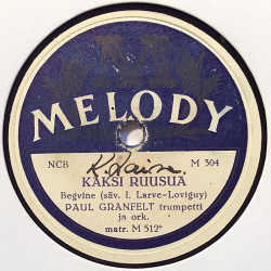 Hovi Heikki : Kaunis Pariisi / Kaksi ruusua - shellac 78 rpm record