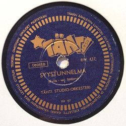 Tähti Studio-orkesteri: Romanssi / Syysunelma  kansi muovi / paperikansi levy VG savikiekko gramofonilevy