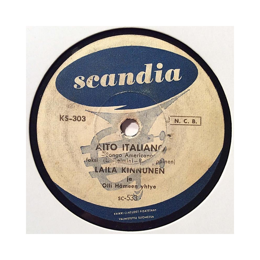 Kinnunen Laila / Eino Virtanen : Aito Italiano / Buona sera signorina - stenkaka 78-varvare