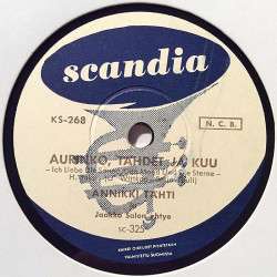 Tähti Anikki : Balladi Olavinlinnasta / Aurinko, tähdet ja kuu - shellac 78 rpm record