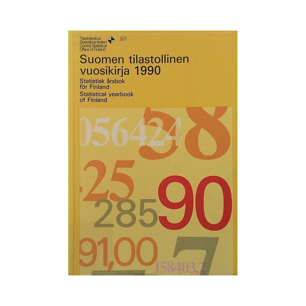 Suomen tilastollinen vuosikirja : 1990 - Något använd bok