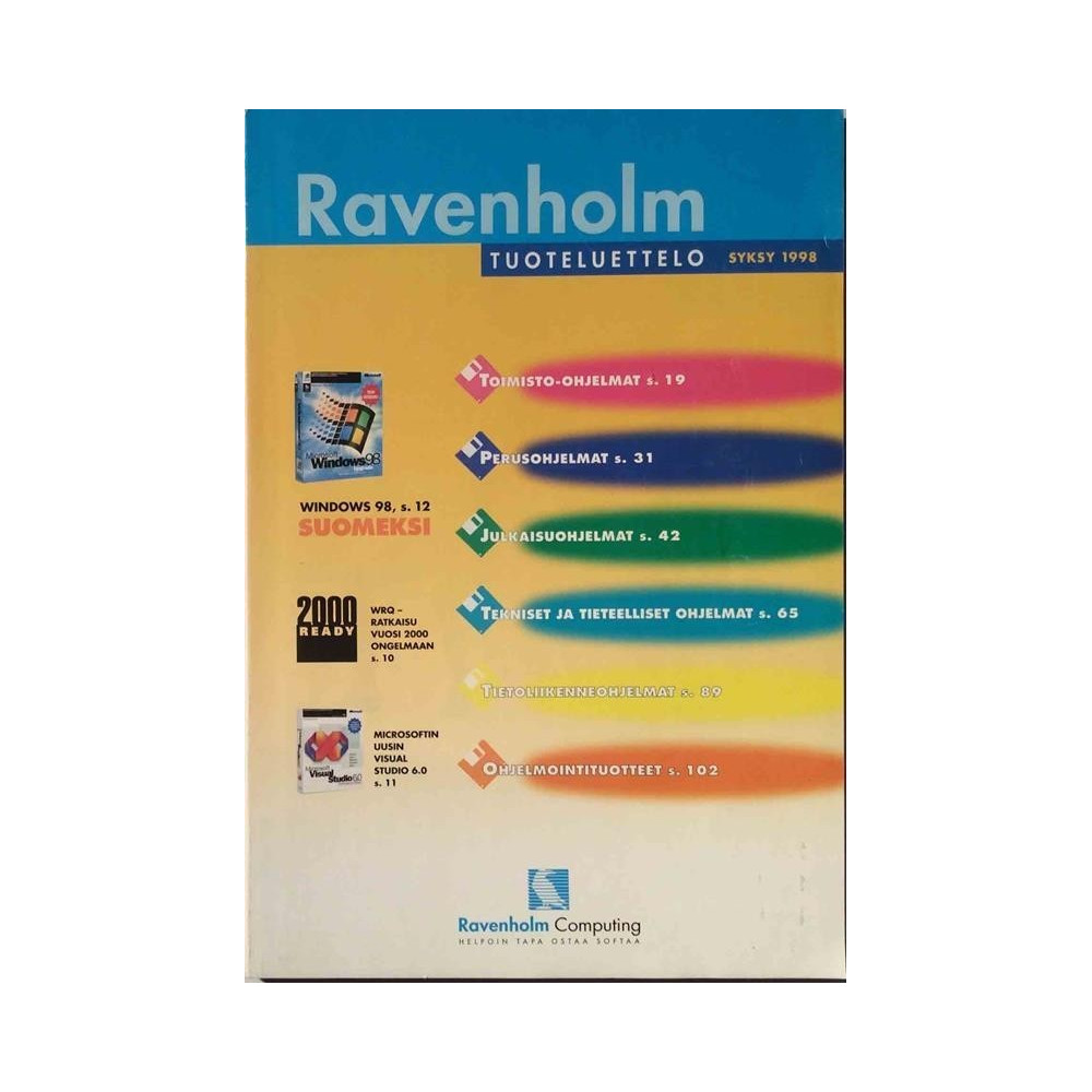 Ravenholm: Tuoteluettelo syksy 1998  kansi EX sisäsivut EX Käytetty kirja