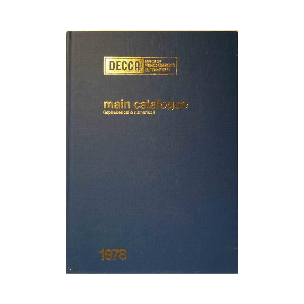 Decca group records & tapes : main catalogue (alphabeical & numerical) - Used book