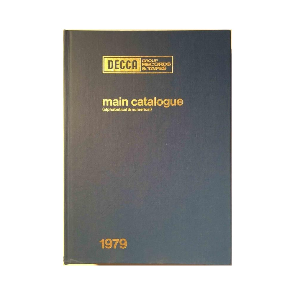 Decca group records & tapes : main catalogue (alphabeical & numerical) - Used book