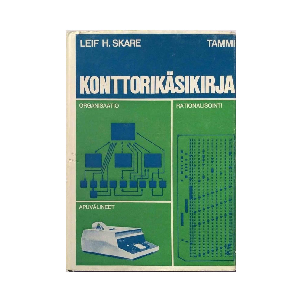 Konttorikäsikirja: Leif H. Skare  kansi VG sisäsivut EX Käytetty kirja