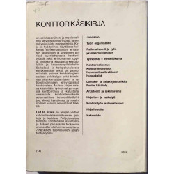Konttorikäsikirja: Leif H. Skare  kansi VG sisäsivut EX Käytetty kirja