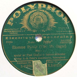 Godwins Salons-Orkester : Ebba Charlotta / Elomme päivät - shellac 78 rpm record
