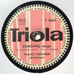 Tiusanen Paavo yhtyeineen : Lamento Argentina / Conchita - stenkaka 78-varvare