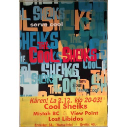 Cool Sheiks: Serve Cool : Keikkajuliste 39cm x 60cm - original concert poster
