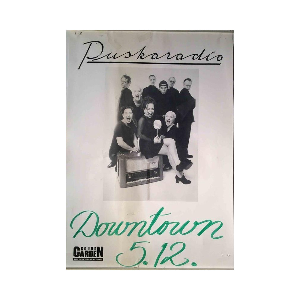 Puskaradio : Keikkajuliste 35cm 51cm - original concert poster