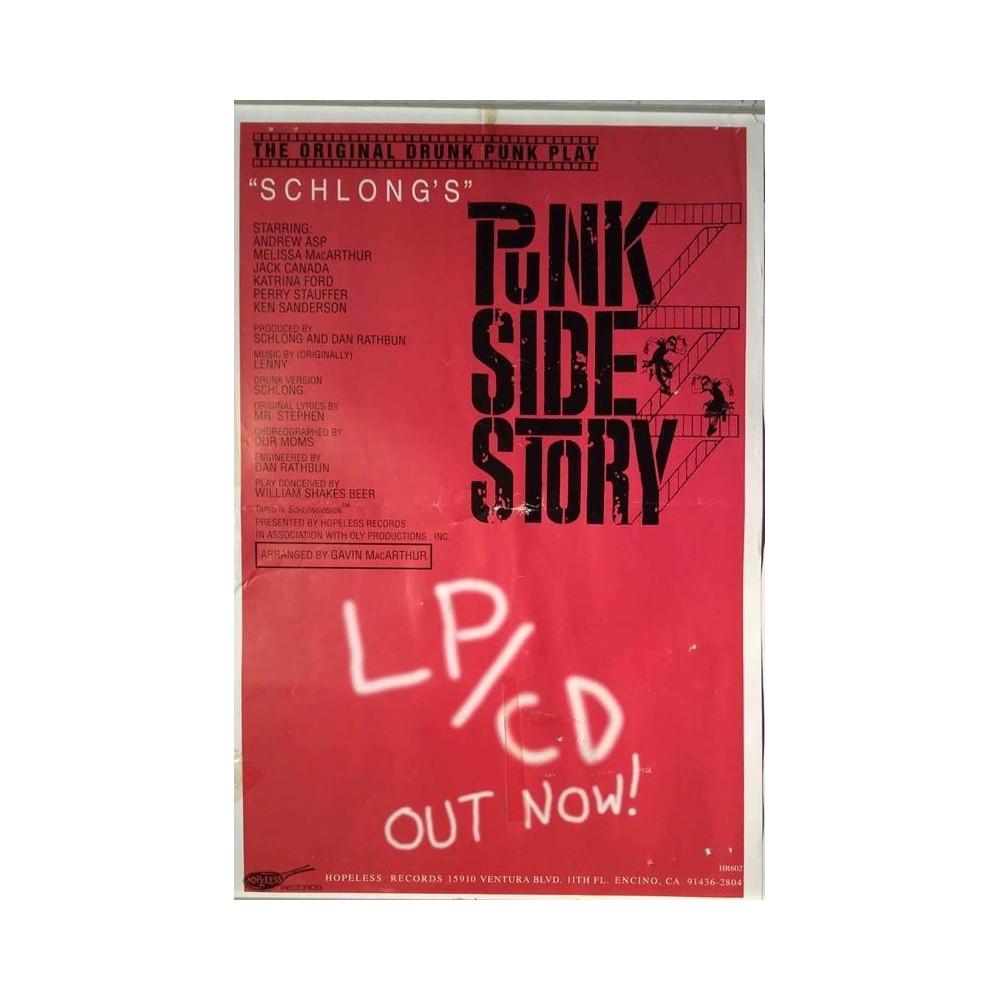 Punk Side Story : Promojuliste 26cm x 42cm - used original promo poster