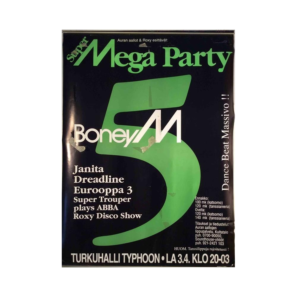 Super Mega Party : Tapahtumajuliste 50cm x 69cm - JULISTE