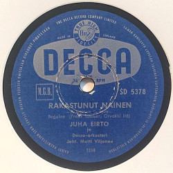 Eirto Juha : Sinä ja minä / Rakastunut nainen - shellac 78 rpm record